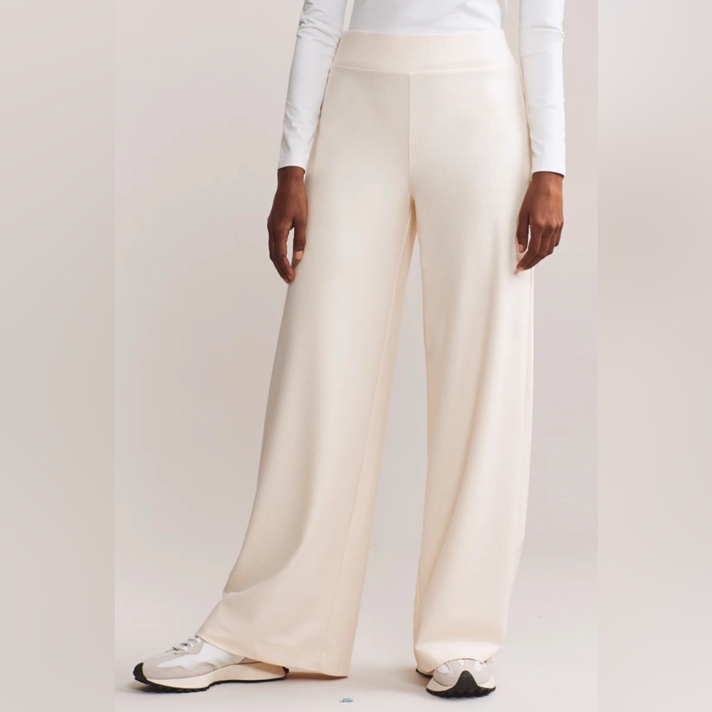 RHONE Ripple Cream Wide-Leg Pants - NWT - Size XL